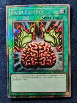 Near Mint Yugioh Brain Control RA03-EN154 - Platinum Secret Rare - 1st Edition - Image 1