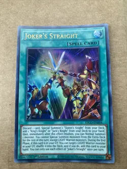 Yugioh Joker's Straight KICO-EN004 Collector Rare 1st Ed NM - Image 1