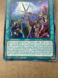 Yugioh Joker's Straight KICO-EN004 Collector Rare 1st Ed NM - Image 2