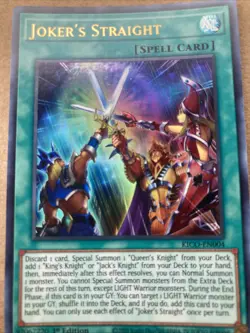 Yugioh Joker's Straight KICO-EN004 Collector Rare 1st Ed NM - Image 3