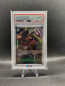 Dracule Mihawk (Illustration Box Vol.4) ST12-003 One Piece PSA 10 - Image 1