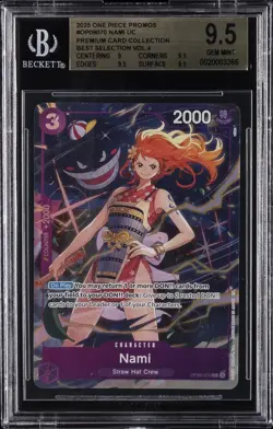 2025 ONE PIECE PROMOS #OP09-070 NAMI BGS 9.5 - Image 1