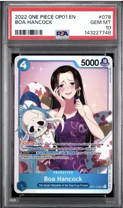 PSA 10 2022 ONE PIECE OP01-ROMANCE DAWN BOA HANCOCK 078 - Image 1