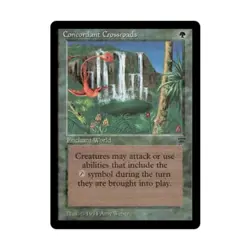 WOTC MtG Legends Concordant Crossroads (R) EX - Image 1
