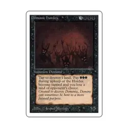 WOTC MtG Unlimited Demonic Hordes (R) VG - Image 1