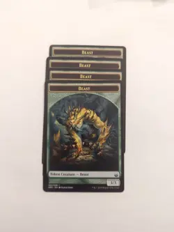 (4) Beast Token *PLAYSET* Battlebond Regular NM MTG - Image 1