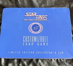 Star Trek TNG Customizable Card Game Limited Ed Collector's Tin Sealed Cards - Image 1