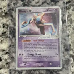Pokemon TCG Deoxys EX Holo Ultra Rare Card Normal Forme 97/107 LP - Image 1