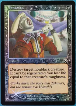 Vendetta FOIL Mercadian Masques VHP/DAMAGED Common CARD (518832) ABUGames - Image 1