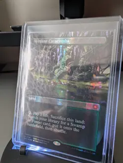 Verdant Catacombs Special Guests Borderless Dragonscale Foil Mythic Rare Card - Image 4