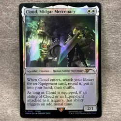MTG Cloud, Midgar Mercenary UMP #1 Foil NM Magic Card - Image 1