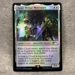 MTG Cloud, Midgar Mercenary UMP #1 Foil NM Magic Card - Image 2