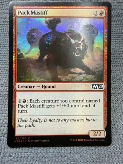 MTG - Pack Mastiff - FOIL - Core Set 2020 - Near Mint - M20 - NM - Image 1