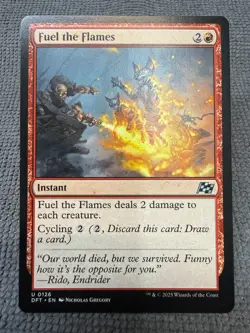 MTG - Fuel the Flames - Aetherdrift - Near Mint - Image 1