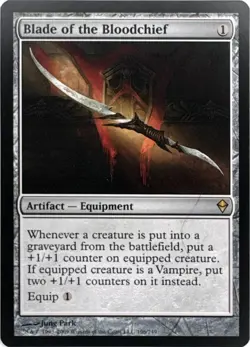 Blade of the Bloodchief (#196) - Zendikar - MTG Artifact Rare - LP - Normal - Image 1