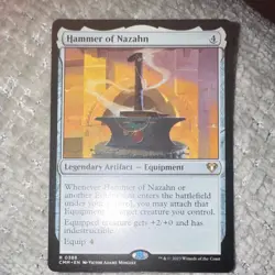 Magic: The Gathering Hammer of Nazahn Legendary Artifact Rare 388 - Image 1