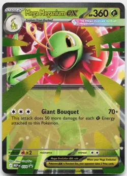 Mega Meganium ex 034 Holo Promo ME: Mega Evolution Promo Pokemon Near Mint - Image 1