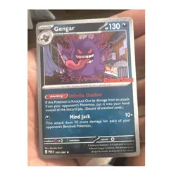 Pokemon Gengar Promo 050/088 GameStop Stamped Holo Stage 2 130 HP English 2026 - Image 1