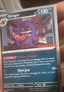 Pokemon Gengar Promo 050/088 GameStop Stamped Holo Stage 2 130 HP English 2026 - Image 4