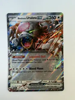 Pokemon Company Bloodmoon Ursaluna ex 141/167 Holo Double Rare - Image 1