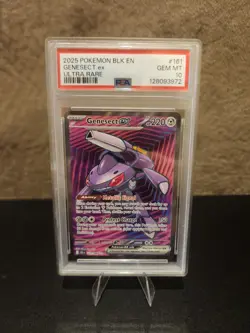 2025 POKEMON BLK EN-BLACK BOLT ULTRA RARE - 161/086 GENESECT EX - PSA 10 - Image 1