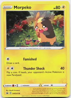 Morpeko SWSH116 Holo Promo Sword & Shield Promo Pokemon Near Mint - Image 1