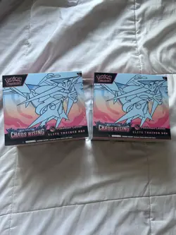 2 Pokemon TCG Chaos Rising Factory Sealed Pokemon Center Elite Trainer Box New - Image 1