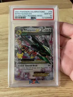 Pokemon 2021 M Rayquaza EX 76/108 Classic Collection Celebrations GEM MT PSA 10 - Image 1