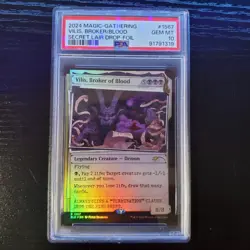 Vilis, Broker of Blood #1567 Secret Lair Drop Foil MTG ~ PSA 10 - Image 1