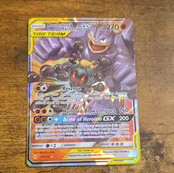 Pokemon TCG Marshadow & Machamp GX 82/214 Unbroken Bonds TAG TEAM UR Holo Eng - Image 1