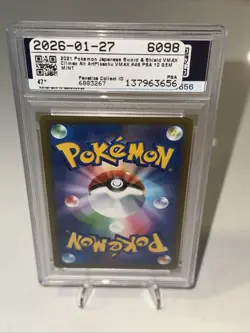 2021 Pokemon Japanese Sword & Shield Pikachu VMAX Full Art 045/184 PSA 10 - Image 2