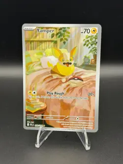 Yamper 099/094 Illustration Rare Phantasmal Flames Pokemon Near Mint - Image 1