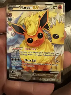 Pokemon TCG Flareon EX RC28/RC32 Full Art Holo Ultra Rare 170 HP English - Image 3