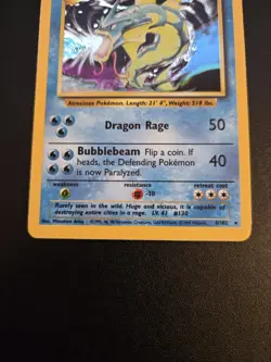 Gyarados 6/102 Holo Holo Rare Base Set Unlimited Pokemon Holo Lightly Played - Image 2