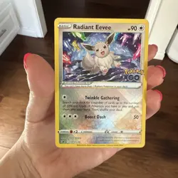 Radiant Eevee SWSH230 SWSH Black Star Promo Pokemon Pokemon GO - Image 1