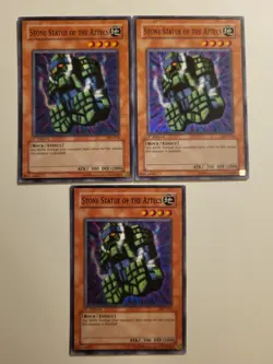 Yu-Gi-Oh - 3x Stone Statue of the Aztecs - AST-014 - NM - Image 1