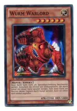 Yu-Gi-Oh! Wurm WArlord Super Rare HA03-DE053 deutsch - Image 1