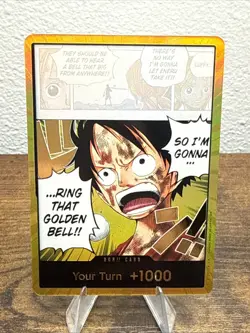 One Piece Gold DON!! OP15 ENGLISH Luffy Golden Bell - Adventure On Kamis Island - Image 1