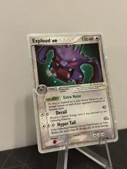 2006 Exploud ex Rare Holo Pokemon Card Crystal Guardians 92/100 DAMAGED CREASED - Image 4