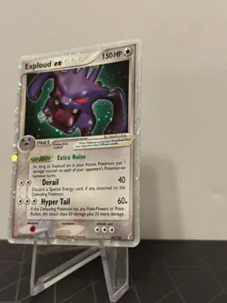 2006 Exploud ex Rare Holo Pokemon Card Crystal Guardians 92/100 DAMAGED CREASED - Image 5