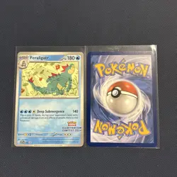 Pokemon TCG Illustration Contest 2024 Promos Feraligatr/Pikachu - Image 3