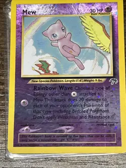 Mew Southern Islands Tropical Jungle Reverse Holo Foil Pokemon Card TCG - Image 4
