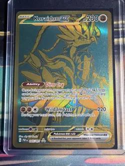 Pokemon TCG Scarlet & Violet Paldean Fates Koraidon EX Card 245/091 - Image 1