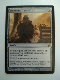MTG Thousand Year Elixir Lorwyn EX/NM Condition - Never played - Image 1
