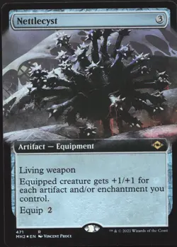 Nettlecyst Extended Art 471 Modern Horizons 2 Foil Extended Art R NM MTG Card - Image 1