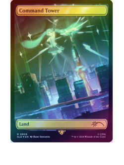 Command Tower - Hatsune Miku: Digital Sensation Foil Secret Lair MTG - Image 1