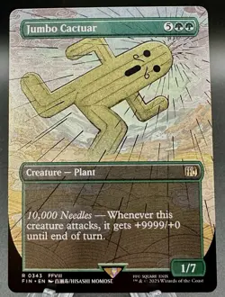 Jumbo Cactuar (Borderless) R FINAL FANTASY 343 NM FIN - Image 1