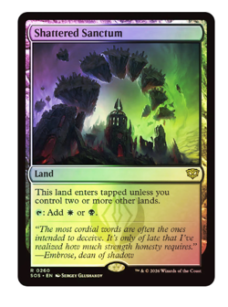 Shattered Sanctum - Foil Secrets of Strixhaven MTG - Image 1