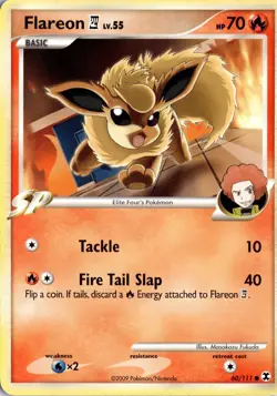 Flareon E4 60/111 Rising Rivals Pokemon Card TCG - Image 1