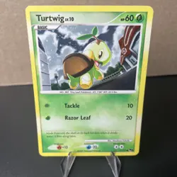 Pokemon (Holo) TURTWIG Card (POP SERIES-6) Set 17/17 Common Promo MP - Image 1